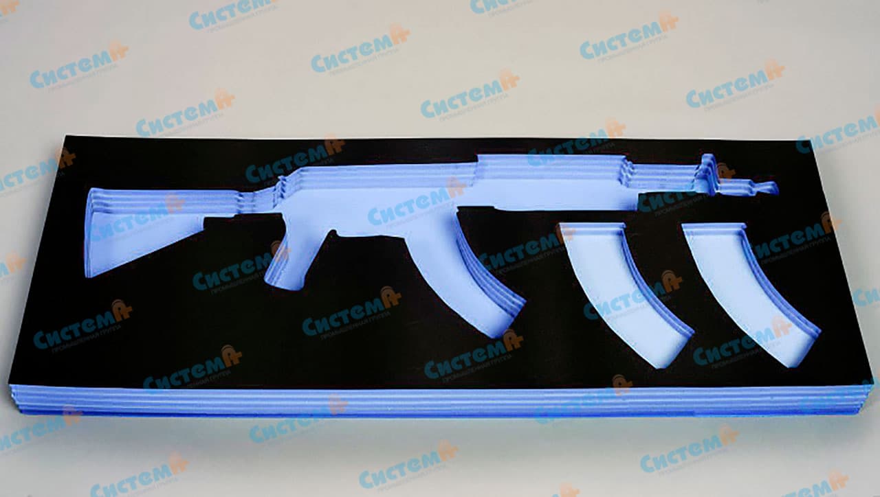 Презентационный флокированный ложемент для оружия Презентационный флокированный ложемент для оружия